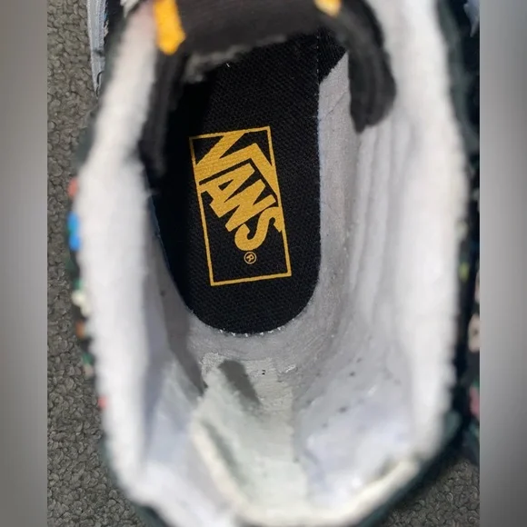 Vans Toddler Black High-Top Sneakers with Floral Print - Picture 6 of 9